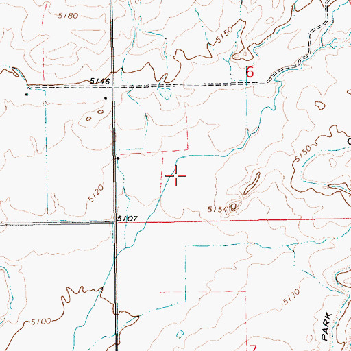 Topographic Map of Fort Duchesne Cemetery, UT
