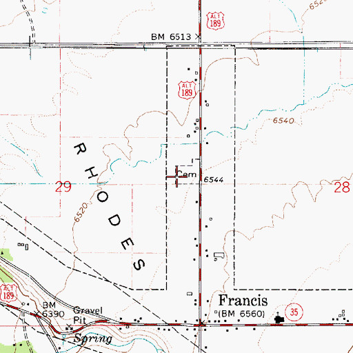 Topographic Map of Kamas Cemetery, UT