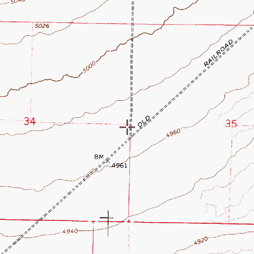 Topographic Map of Freebairns Ranch (historical), UT