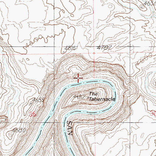 Topographic Map of Goodridge Rocks, UT