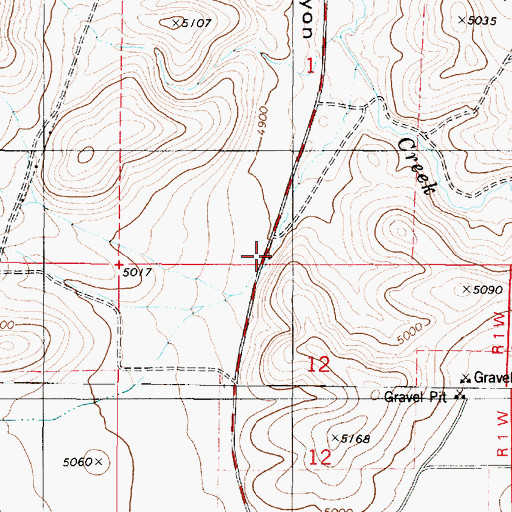 Topographic Map of Goshen Canyon, UT