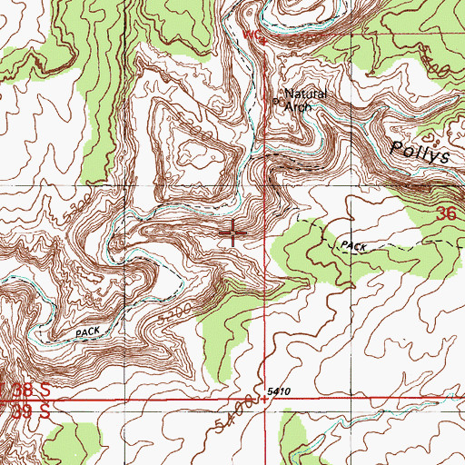 Topographic Map of Government Trail, UT