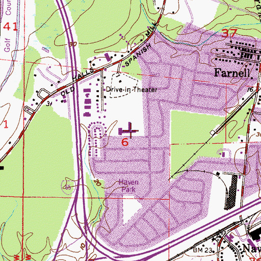 Topographic Map of Morningside Elementary School, AL