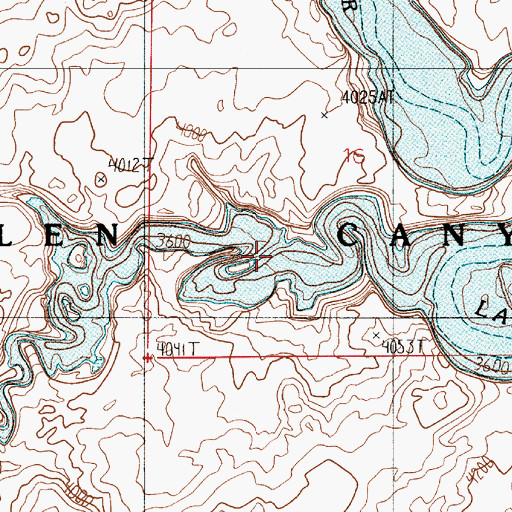 Topographic Map of Gregory Natural Bridge (historical), UT