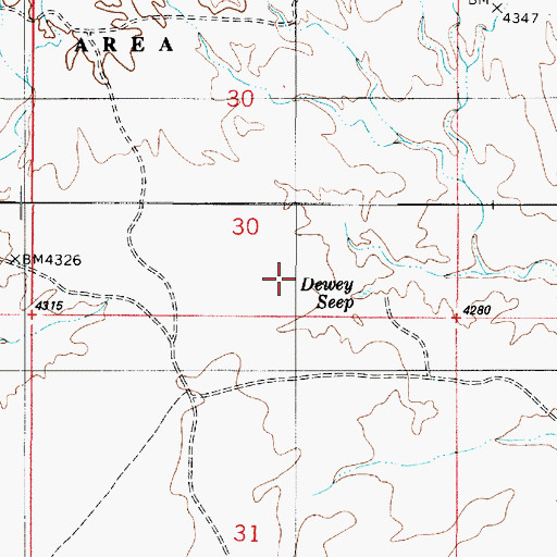 Topographic Map of Gunsight Spring, UT