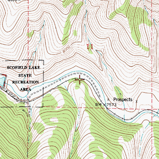 Topographic Map of Hale (historical), UT
