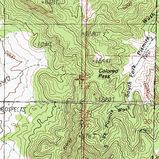 Topographic Map of Hangrock Spring, UT