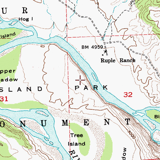Topographic Map of Mount Hawkins, UT