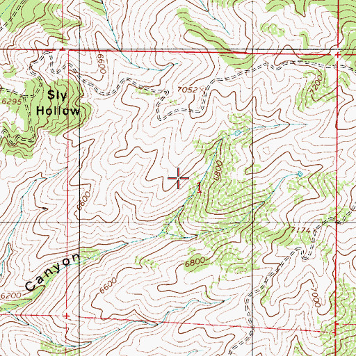 Topographic Map of Henefer-Echo Wildlife Management Area, UT