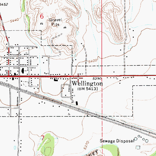 Topographic Map of Hillview RV Park Campground, UT