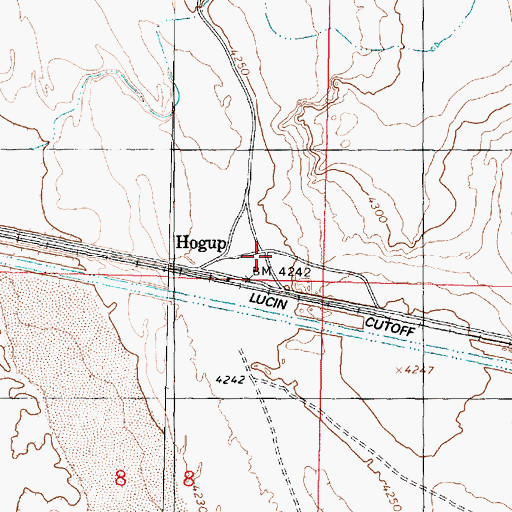 Topographic Map of Hogup Pump Station Heliport, UT