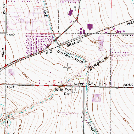 Topographic Map of Jordan Valley Medical Center, UT