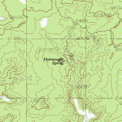 Topographic Map of Homewater Spring, UT
