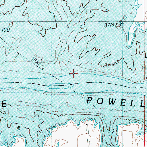 Topographic Map of The Hoskaninni Dredge (historical), UT