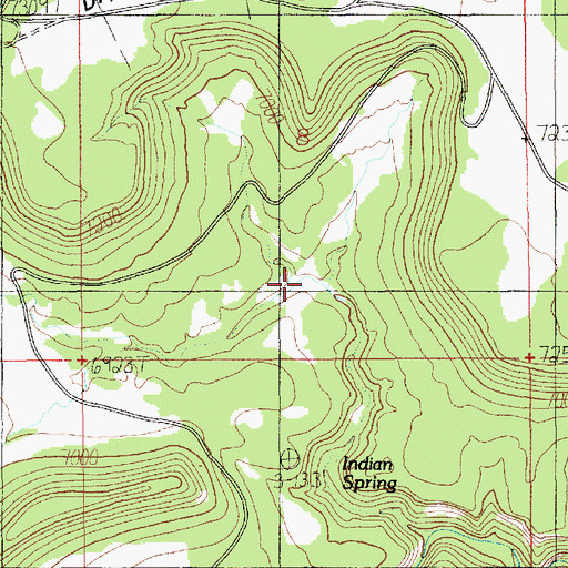 Topographic Map of Indian Swale, UT