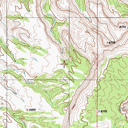 Topographic Map of Ireland Mesa Canyon, UT