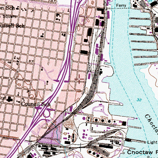 Topographic Map of Mount Pleasant Baptist Church, AL