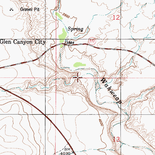 Topographic Map of Jacobs Tanks Draw, UT