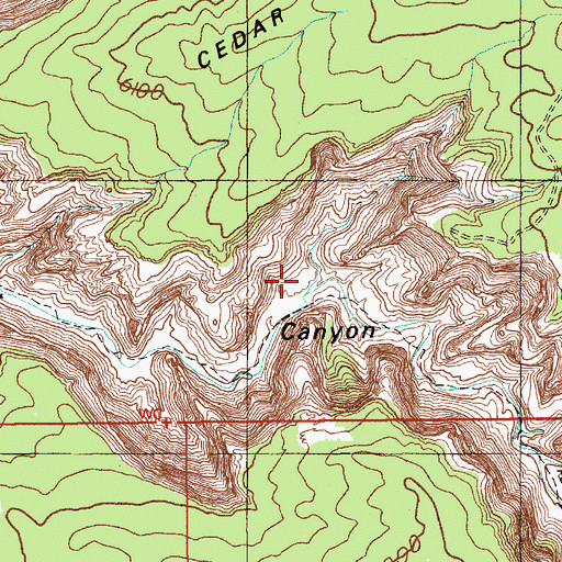 Topographic Map of Jailhouse Spring, UT