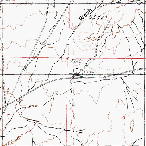Topographic Map of Jericho Campground, UT