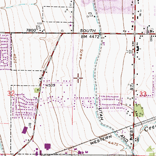 Topographic Map of Joel P Jensen Middle School, UT