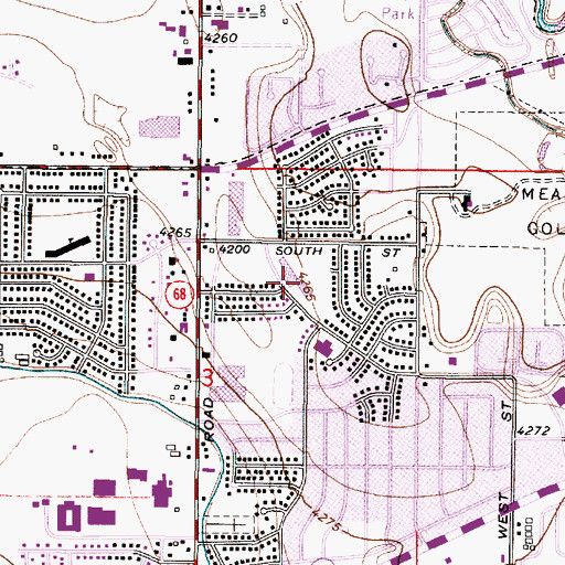 Topographic Map of John C Fremont Elementary School, UT