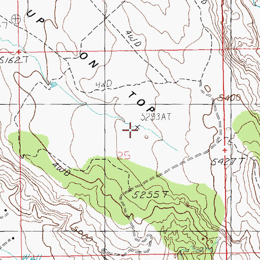 Topographic Map of Johnsons Up on Top, UT