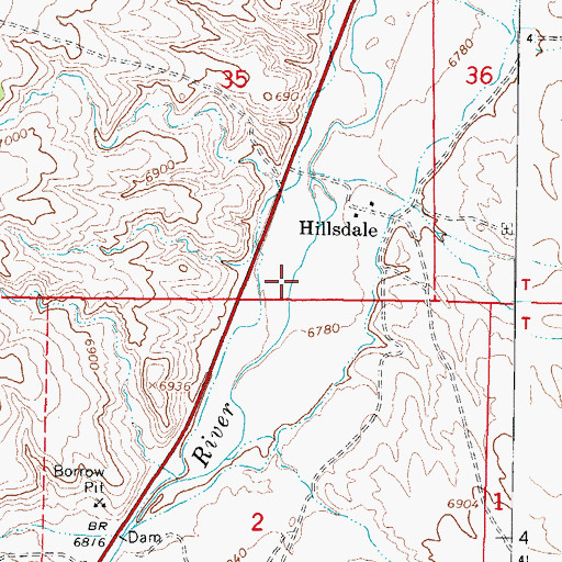 Topographic Map of Johnsonville Site, UT