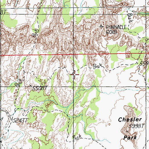 Topographic Map of Joint Trail, UT