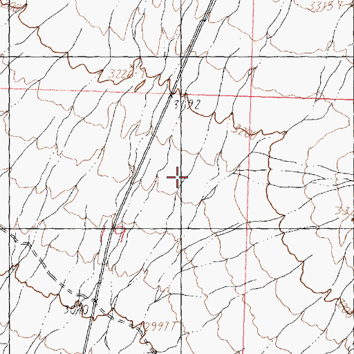 Topographic Map of Joshua Tree Natural Area, UT