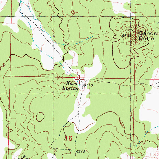 Topographic Map of Kane Spring, UT