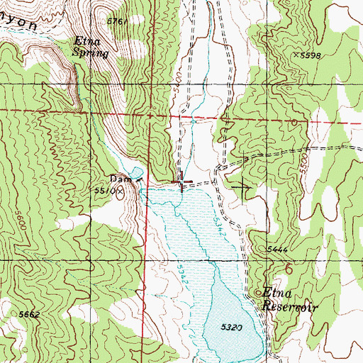 Topographic Map of Kimber Ranch, UT