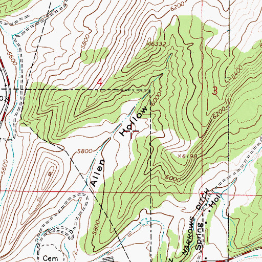 Topographic Map of Knight Hawk Helicopter Service, UT