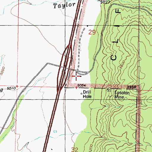 Topographic Map of Kolob Canyons Visitor Center, UT