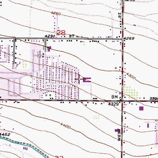 Topographic Map of Lake Ridge Elementary School, UT