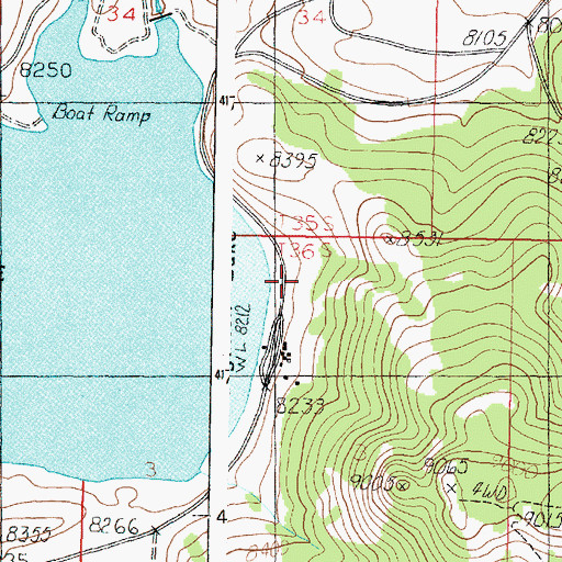 Topographic Map of Lake View Resort, UT