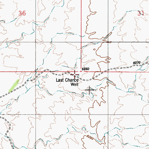 Topographic Map of Last Chance Well, UT
