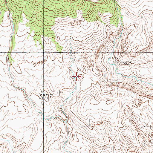 Topographic Map of Little Rockies National Natural Landmark, UT
