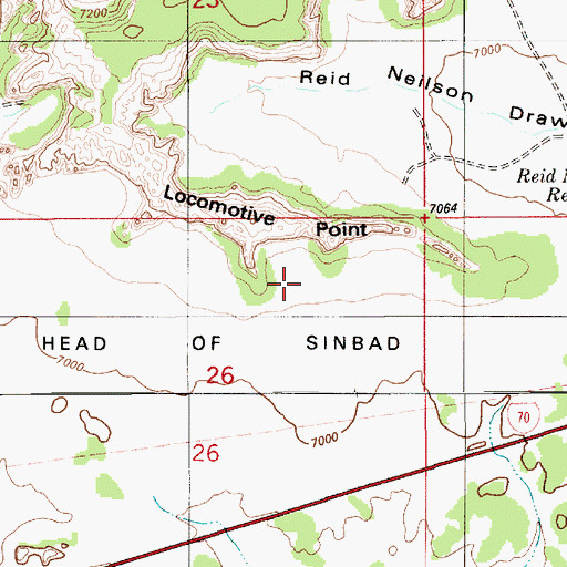 Topographic Map of Locomotive Point, UT