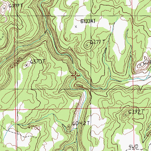 Topographic Map of Lone Cedar Draw, UT
