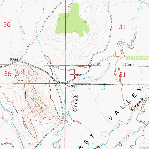 Topographic Map of Losee, UT