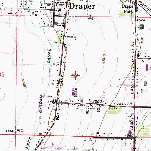 Topographic Map of M Osmond Heliport, UT