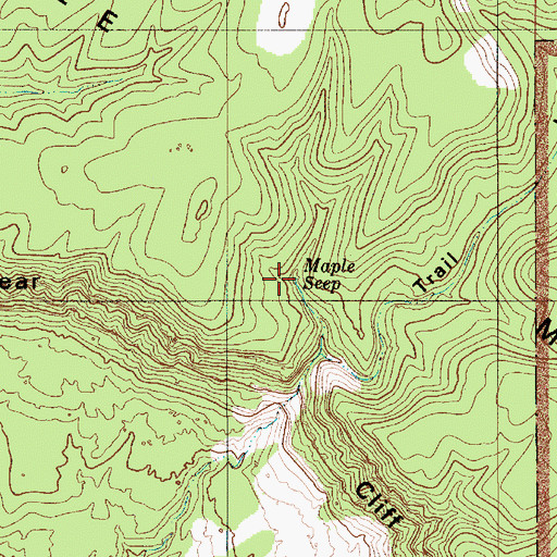 Topographic Map of Maple Seep, UT