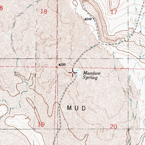 Topographic Map of Meadow Spring, UT