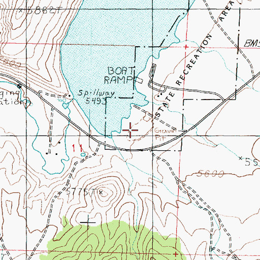 Topographic Map of Minersville Campground, UT