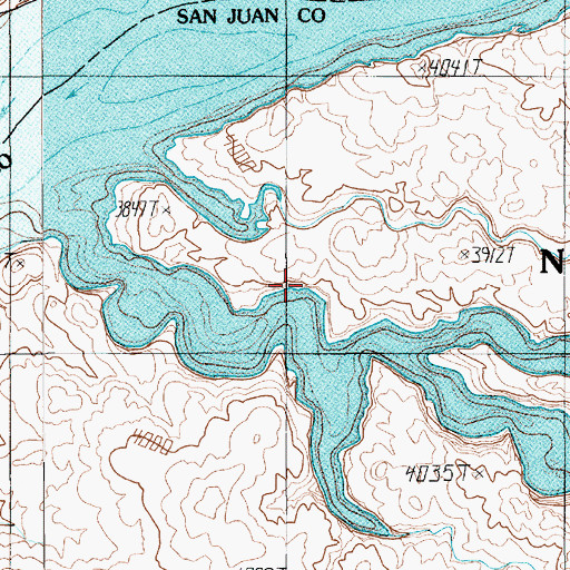 Topographic Map of Moki Stairs, UT