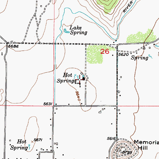 Topographic Map of Mountain Spa, UT