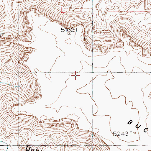 Topographic Map of Mulley Point, UT