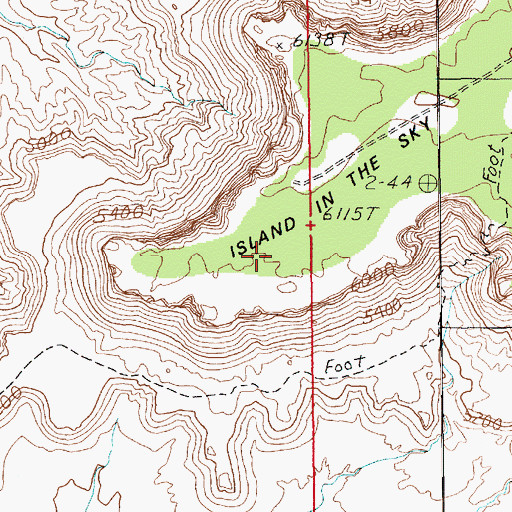 Topographic Map of Murphy Point Overlook, UT
