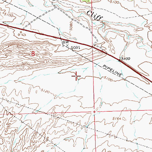 Topographic Map of Musket Shot Springs (historical), UT